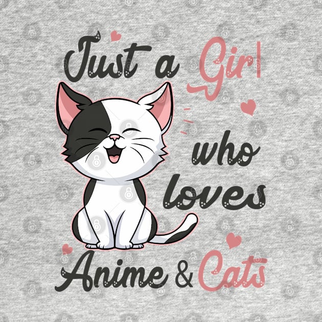 Anime and Cats Lover for Teen Manga kawaii Graphic Otaku by The Design Catalyst